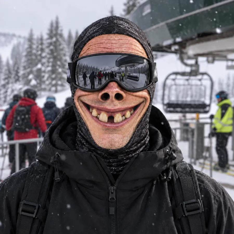 Funny Mask · Máscara con rostro realista